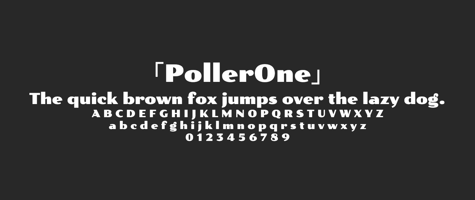 PollerOne字体预览